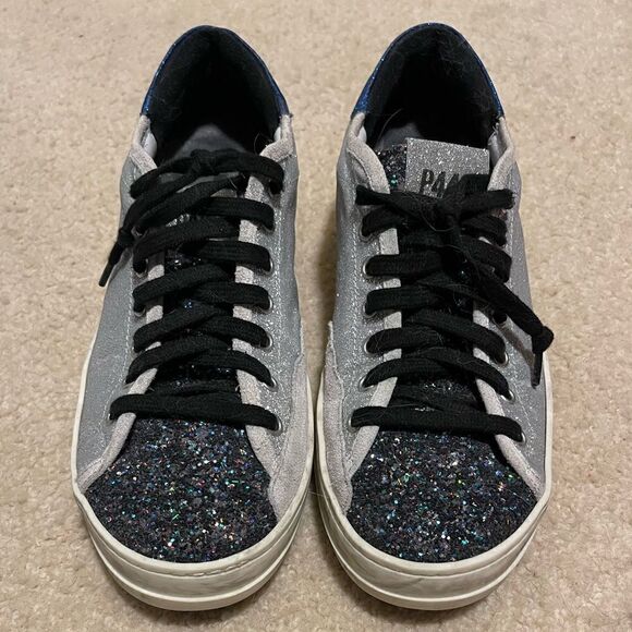 EUC P448 Low Top Metallic Multi-glitter John Sneakers - Picture 4 of 5